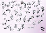 Cartoon hand poses by Angi-Shy