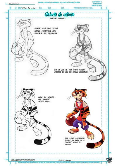 Basket ball tiger step by step by celaoxxx