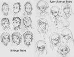 Avatar and misc sketches by mree