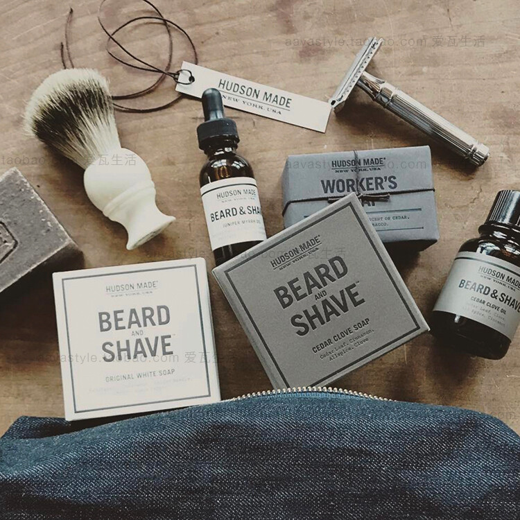 爱瓦生活个护 男士剃须精油美国Hudson Made小众精品节日生日礼物