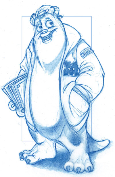 Pixar's Monsters University - Sulley by KingOlie