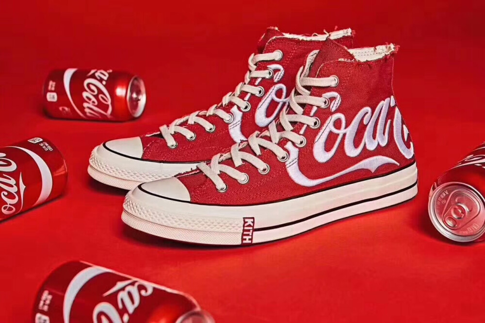 KITH x Coca-Cola x Converse ，匡威可口可乐联名，男女码