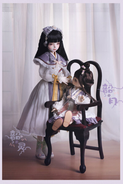 龙魂人形社 限定 BJD SD 娃娃 动漫 玩具 人偶手办 异闻卷轴 4分韶灵/6分韶月 古风女娃