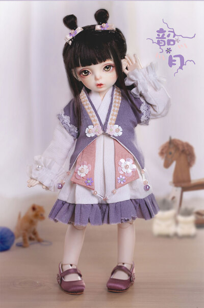 龙魂人形社 限定 BJD SD 娃娃 动漫 玩具 人偶手办 异闻卷轴 4分韶灵/6分韶月 古风女娃