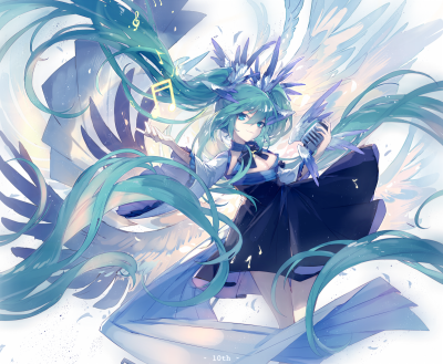 初音未来 绘师：茶見 本作品pixiv id=64702696