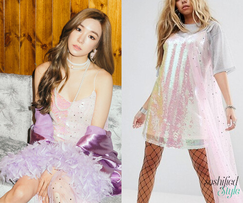 Mad But Magic: Cami Dress In Sequin With Sparkle Mesh Layer @ asos.com $86.85 $25.27