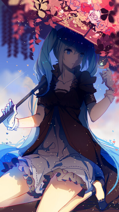 初音未来 绘师：月白hq 本作品pixiv id=64713188