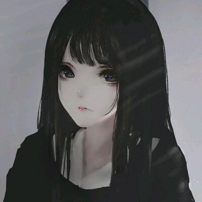 黑白.动漫.闺蜜头像