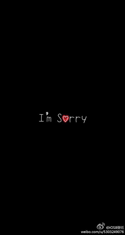 i'm sorry 