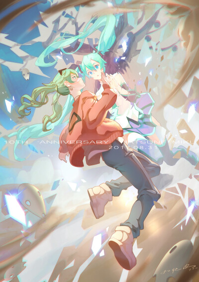 初音未来 绘师：小肚皮 本作品pixiv id=64704186