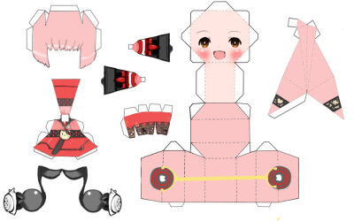 Iroha Nekomura Papercraft by Kuera234