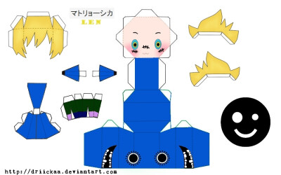 Matryoshka Len Papercraft by Driickaa