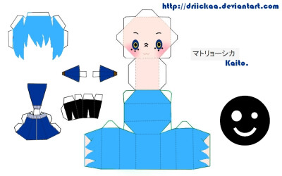 Matryoshka Kaito Papercraft by Driickaa