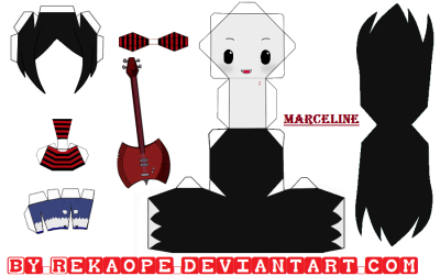 Marceline - Adventure Time [PAPERCRAFT] by RekaOpe