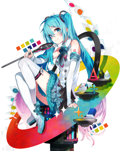 初音未来 绘师：Mika Pikazo 本作品pixiv id=64740448