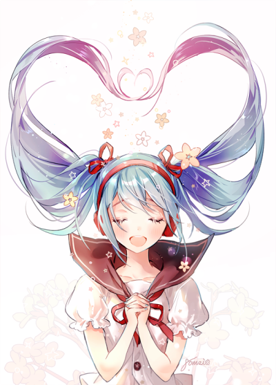 初音未来 绘师：gomzi 本作品pixiv id=64740209