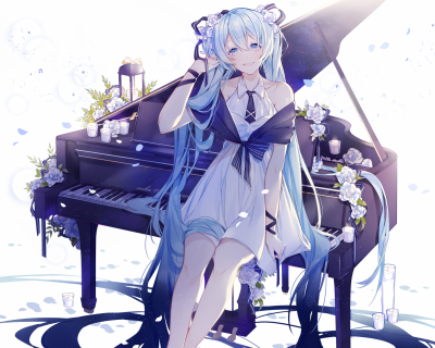 初音未来 绘师：Mi'yuki 本作品pixiv id=64739981