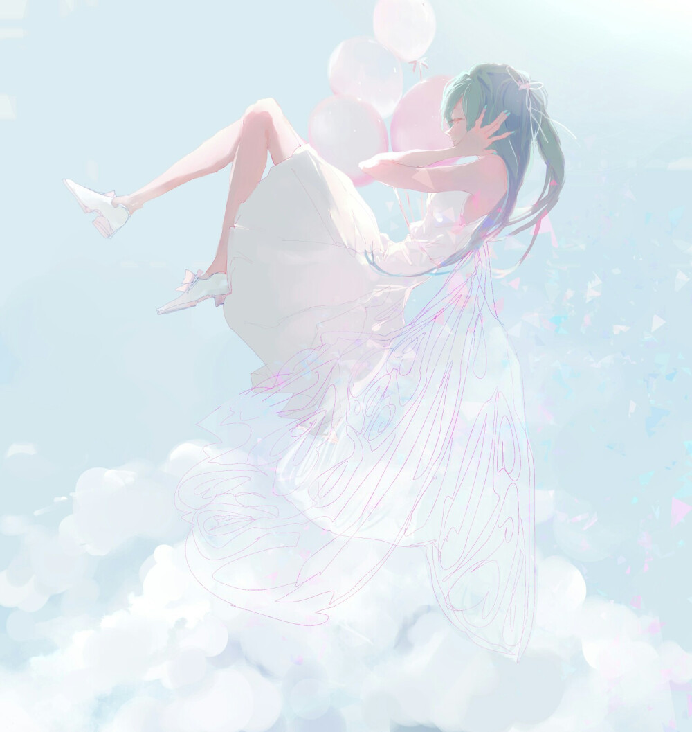 动漫 壁纸 头像 唯美 少女 梦幻 唯美 插画 套图 初音未来十周年贺图