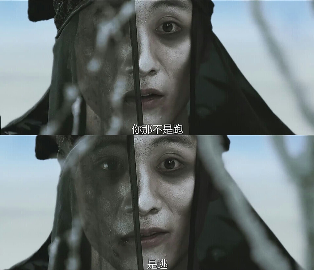 "你那不是跑,是逃." ——鬼狼(李烨饰)《无极》 导演:陈凯歌 by卿似酒