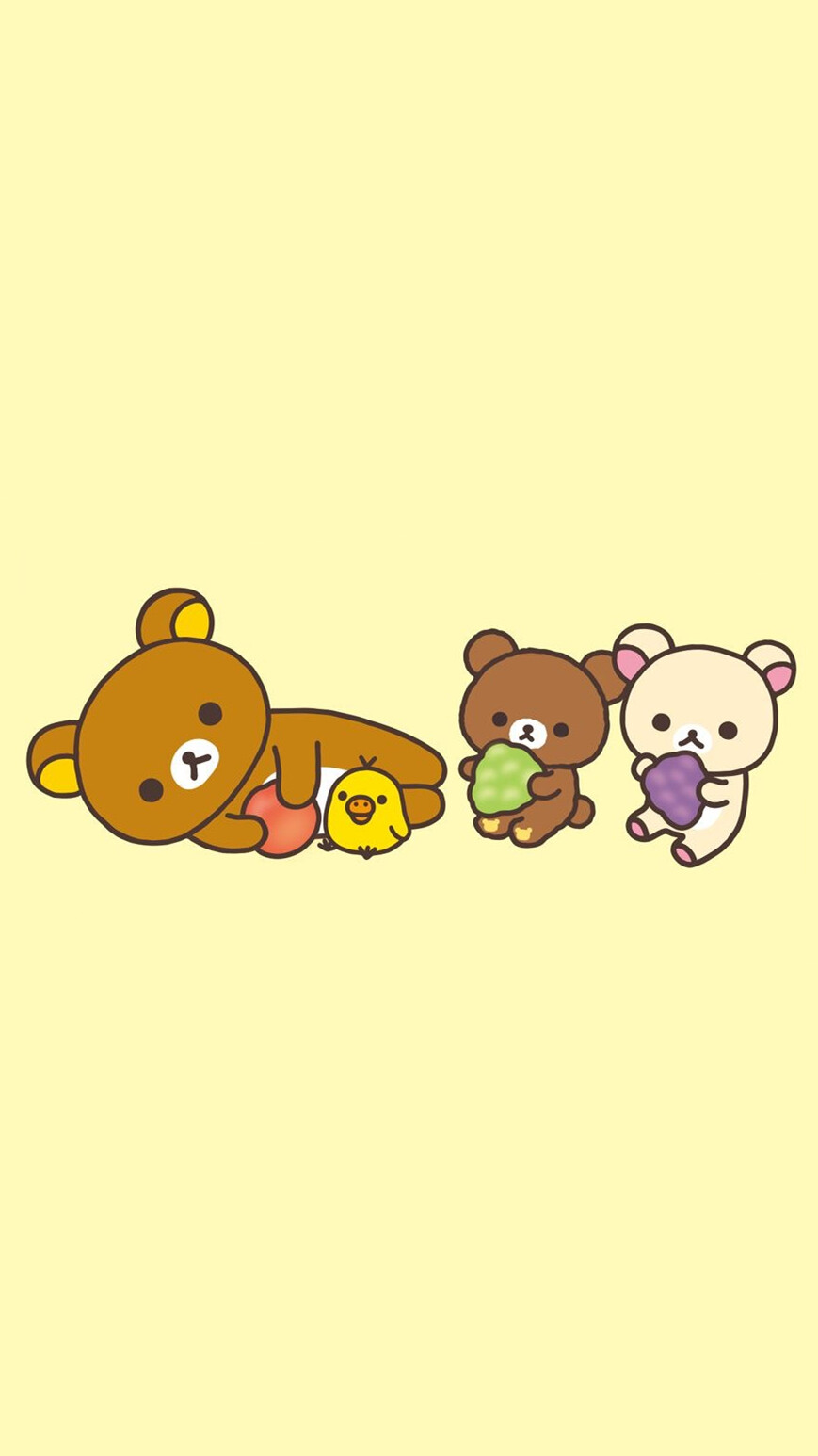 iphone壁纸轻松熊rilakkuma