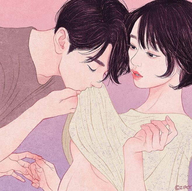 Intimate Korean Illustrations by Zipcy