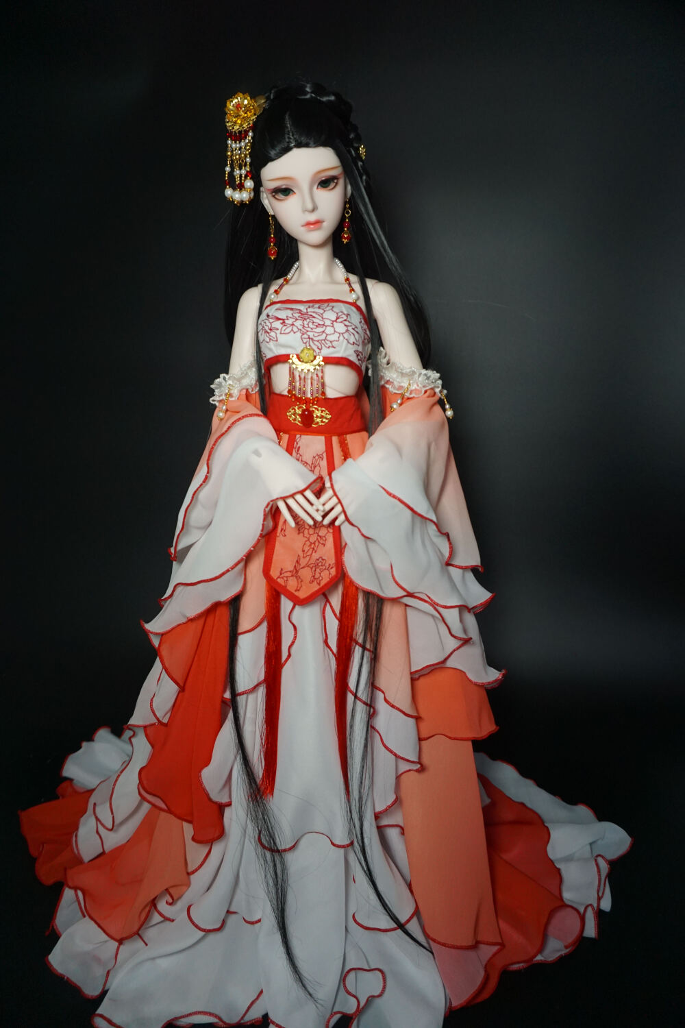 【宿雪莲歌】三分，大女，bjd 古风，Bjd 古装娃衣锦鲤抄升级版