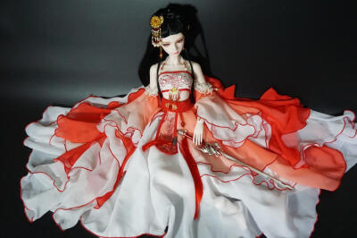 【宿雪莲歌】三分，大女，bjd 古风，Bjd 古装娃衣锦鲤抄升级版