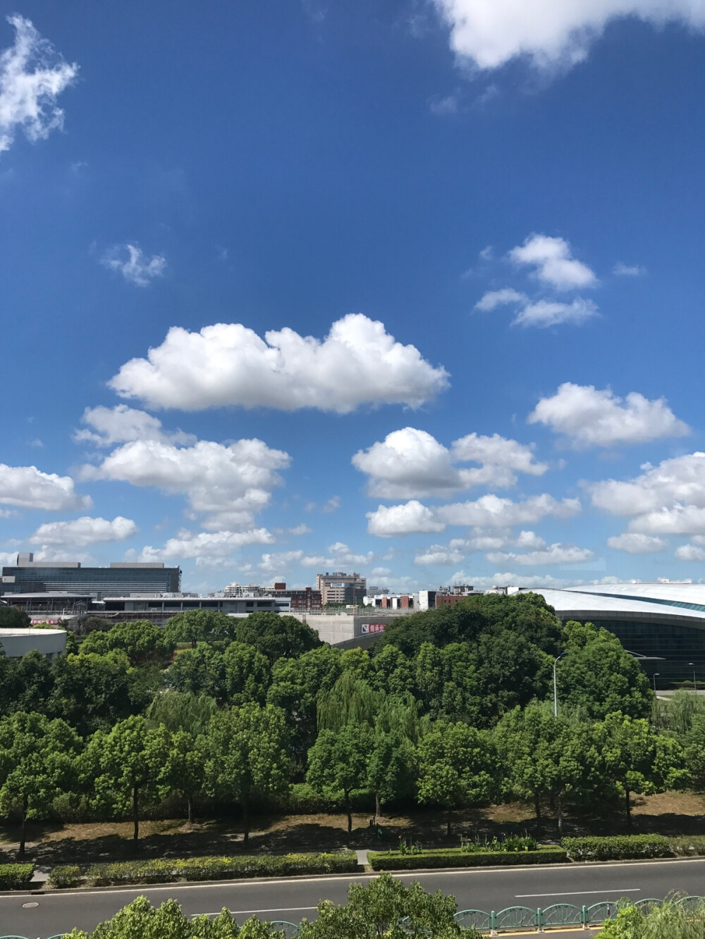 天空：好大一朵棉花糖