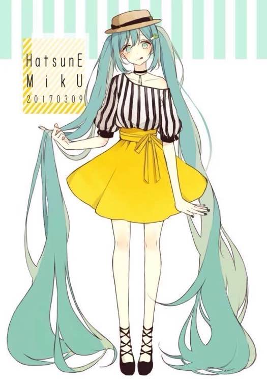 初音未来 自制线稿