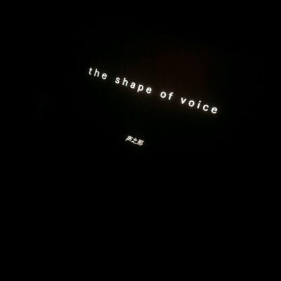 ♡声之形
the shape of voice