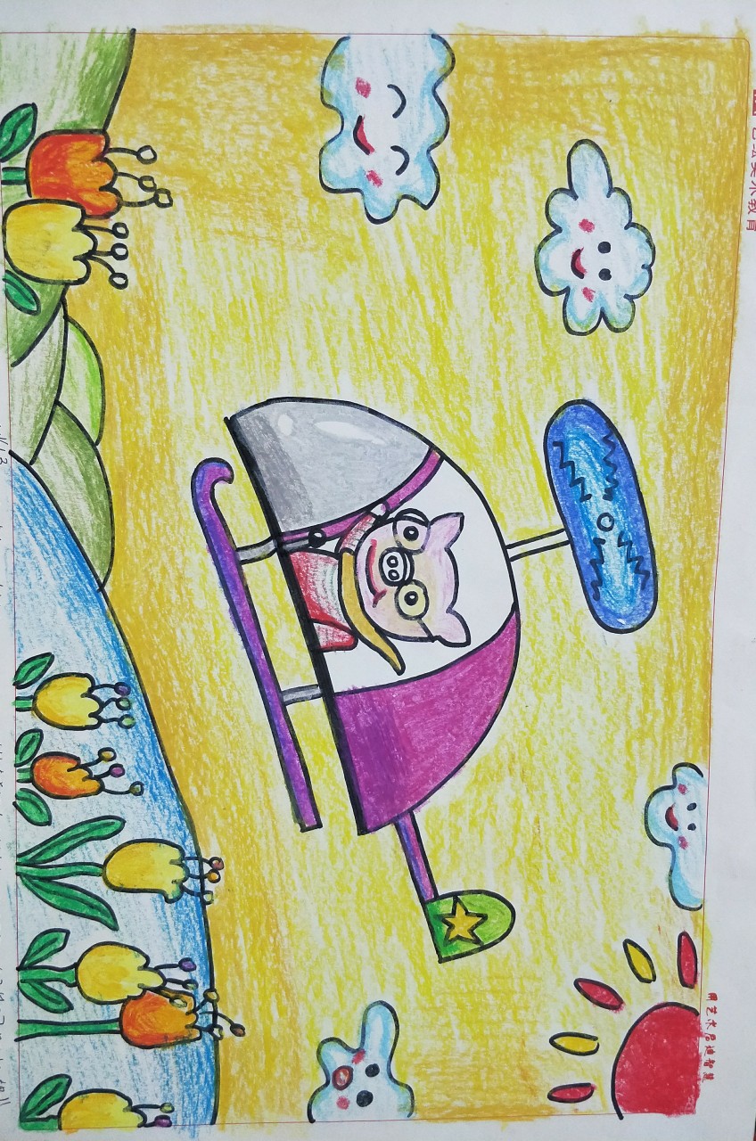 油画棒，小小飞行员。 - 高清图片，堆糖，美图壁纸兴趣社区