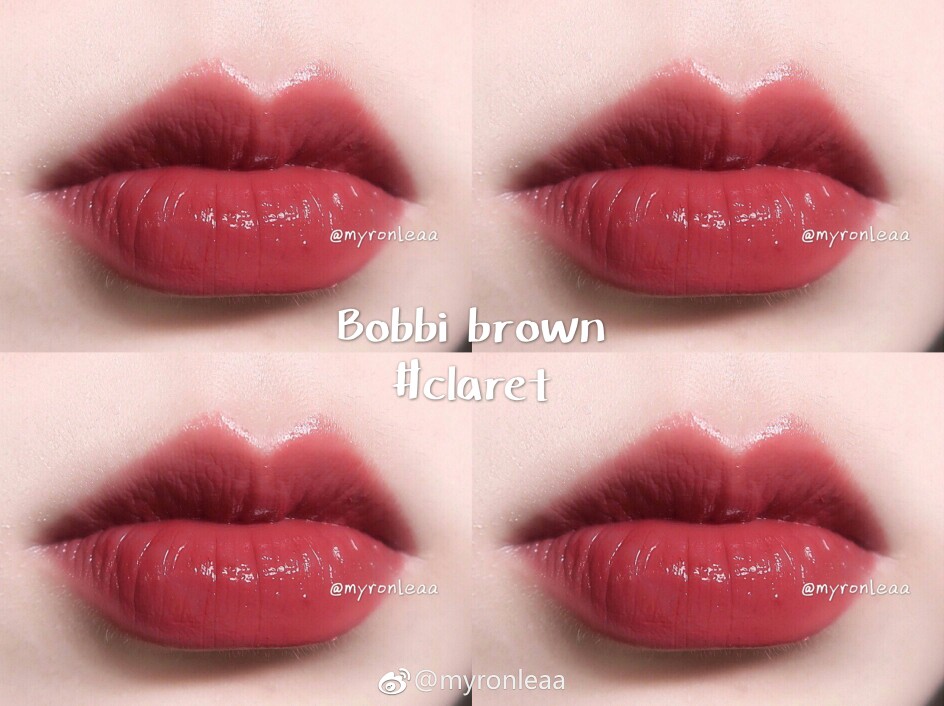 | Bobbi brown Claret
| 超难买的claret！火的不是没有理由，偏豆沙的枫叶红~超美了。精油护唇，使用感非常好。持久度中等。膏体虽然滋润但不会太过软糯。
| 显白！显气色！是带着些许暖意的秋冬色~自然光下会偏冷一丢丢。
@myronleaa