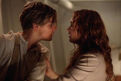 Leonardo DiCaprio and Kate Winslet in Titanic (1997)