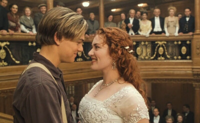 Leonardo DiCaprio and Kate Winslet in Titanic (1997)