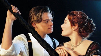 Leonardo DiCaprio and Kate Winslet in Titanic (1997)