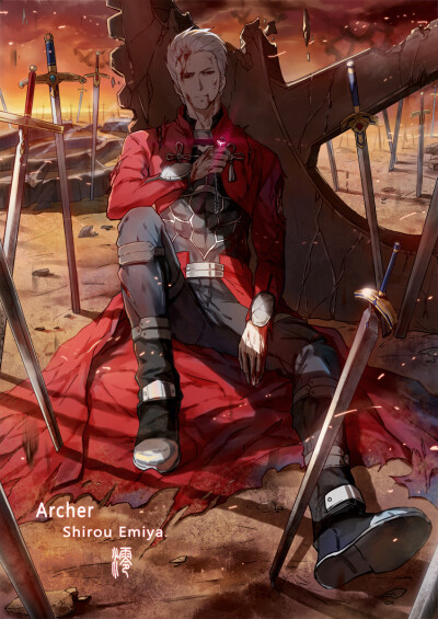 fate/stay night Archer 绘师：澪BK201 本作品pixiv id=62370473