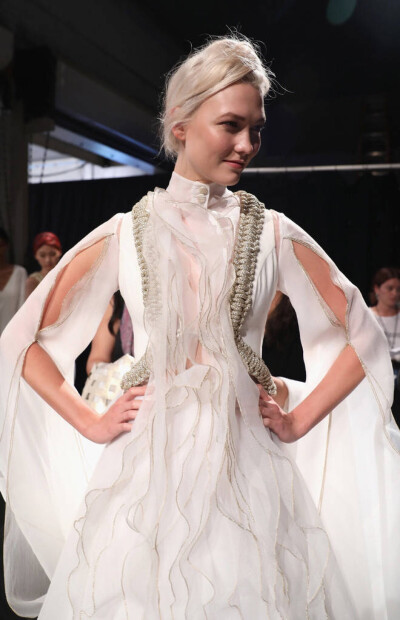 #KarlieKloss# 170911 Karlie Kloss walking for John Paul Ataker’s Ready-To-Wear Spring Summer 2018 Runway Show at Skylight Clarkson Sq in New York City on September 11, 2017 ​​​