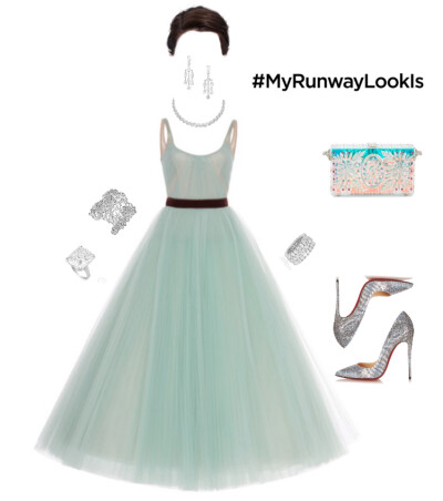 J.mendel gown，Christian Louboutin 120mm pumps，Dolce&Gabbana clutch，Chopard jewels#877