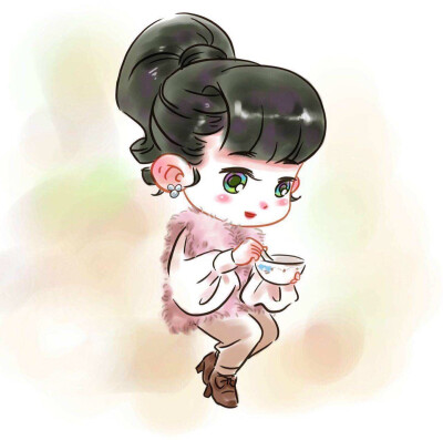 手帐素材—Q版丽颖