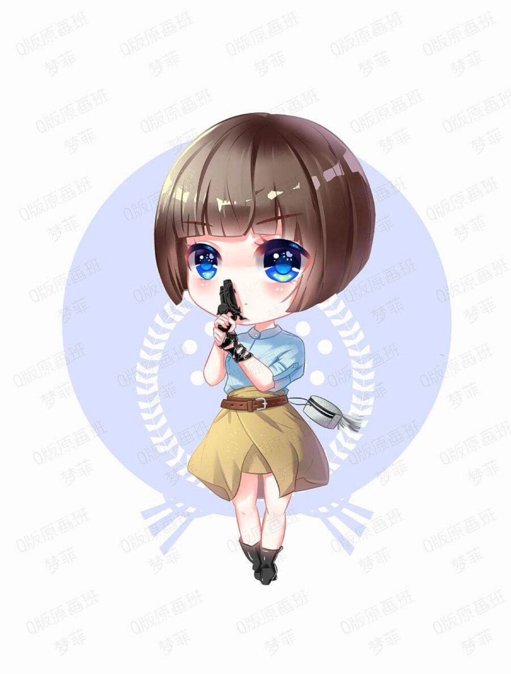 手帐素材—Q版丽颖