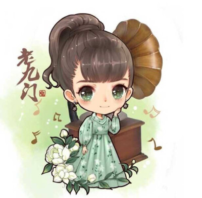 手帐素材—Q版丽颖