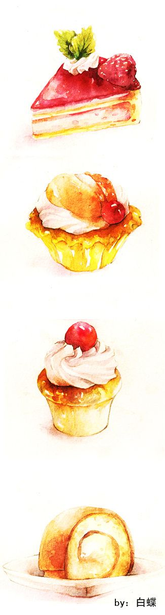 sweet food illustration