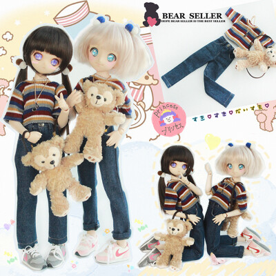 BearSeller有背包的街头休闲套装bjd MDD SD10/DD