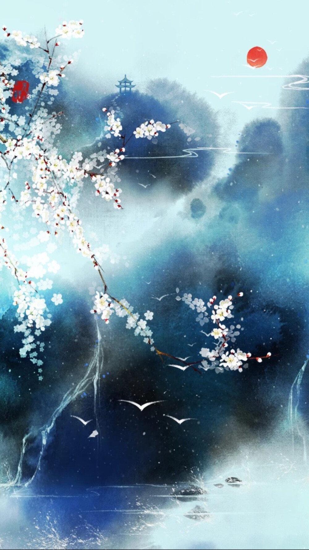 天淡云闲晴昼永。庭户深沈，满地梧桐影。骨冷魂清如梦醒。梦回犹是前时景。
取次杯盘催酩酊。醉帽频欹，又被风吹正。踏月归来人已静。恍疑身在蓬莱顶。