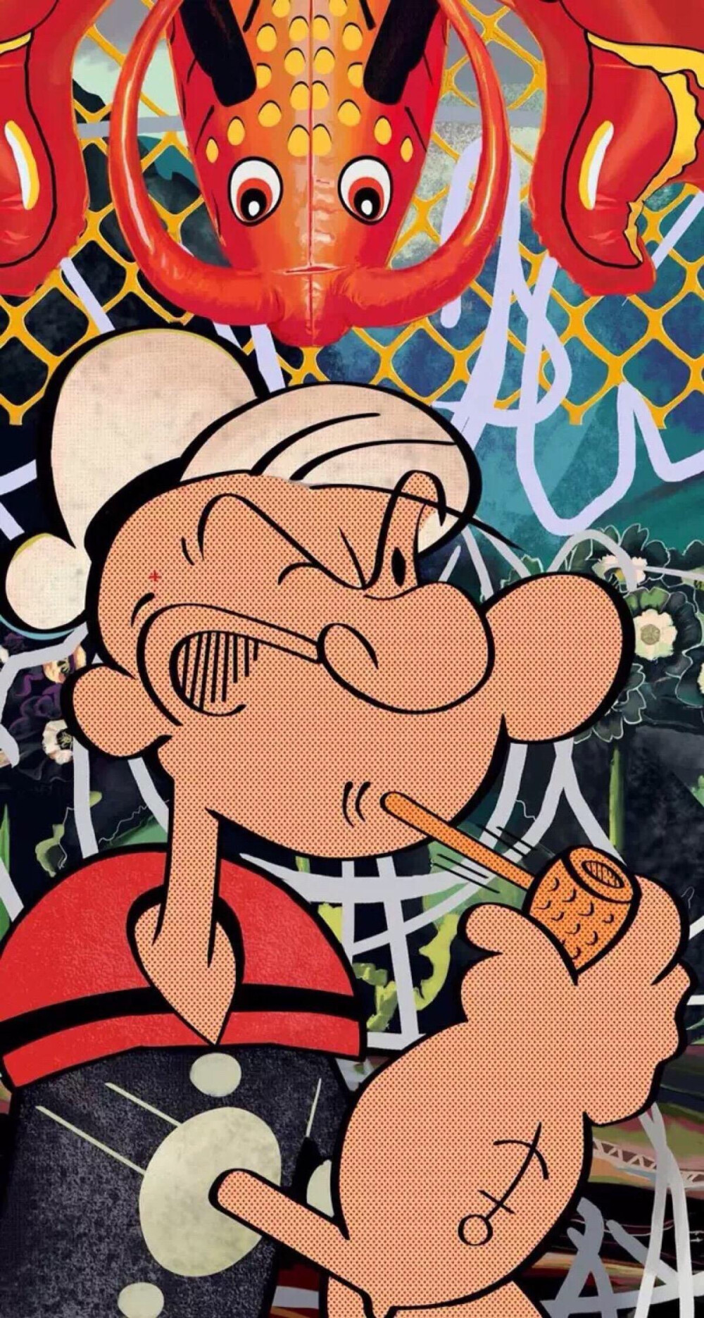 iPhone 壁纸 大力水手 popeye 奥利弗