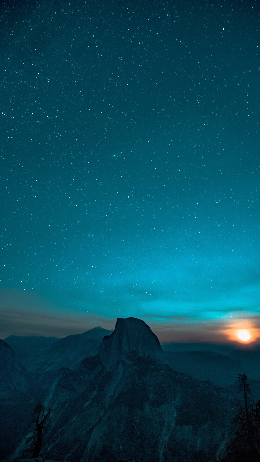 手机壁纸，青蓝色