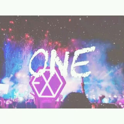 “123 We are one我们是EXO.”