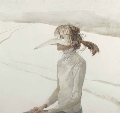 安德鲁.怀斯 Andrew Wyeth（1917年7月12日 - 2009年1月16日)是美国20世纪最伟大的画家之一。他15岁开始学画，20岁举办个人画展。安德鲁绘画，也写诗.评论家评论他的画有诗人的气质.