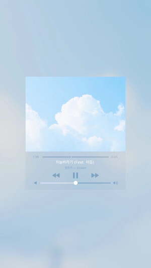 Hi 壁纸✨ 蓝色系.蓝天白云.创意.卡通可爱.平铺锁屏