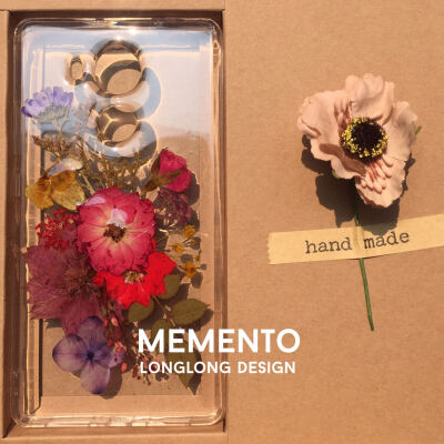 Memento原创干花手机壳定制夏日灵感苹果华为三星iPhone76splus